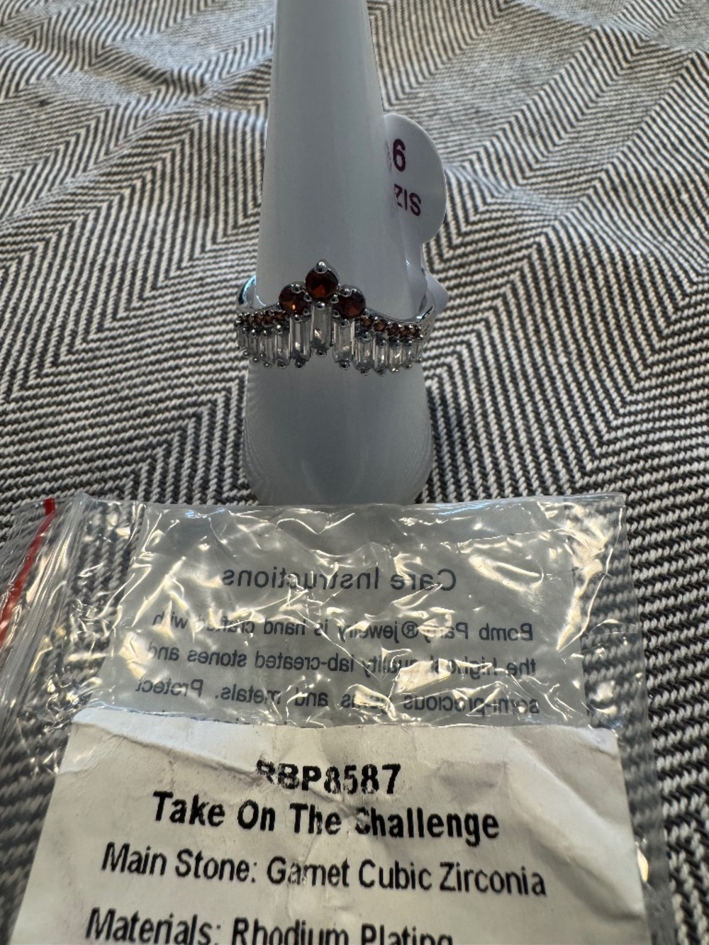 Take On The Challenge - Birthday/Original Ring by BP - Size 9. -  RBP8587